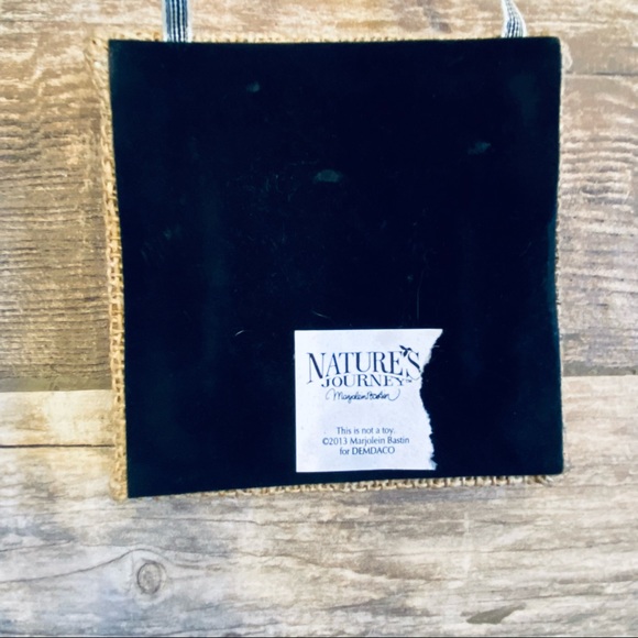 Butterfly Wish Burlap Hanging Tile  Nature’s Journey by Marjolein - Picture 6 of 11